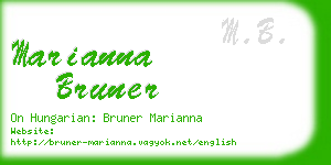 marianna bruner business card